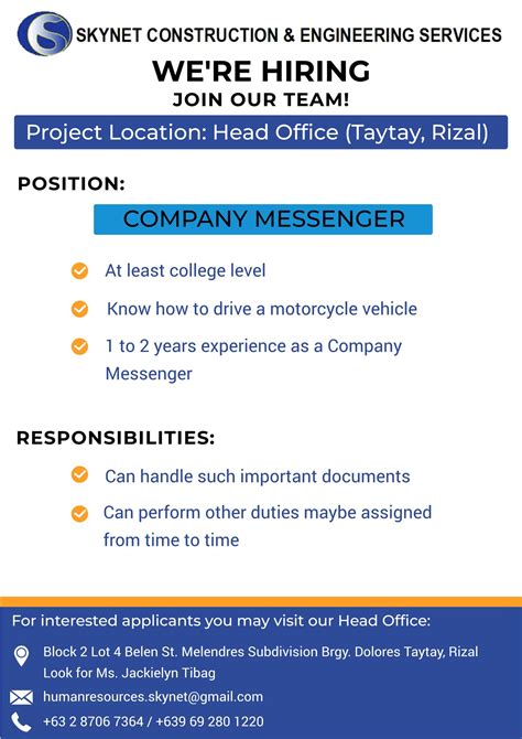 job hiring antipolo